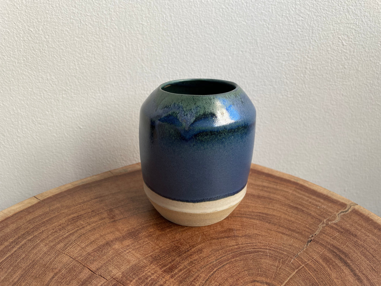 Blue Matte Vase