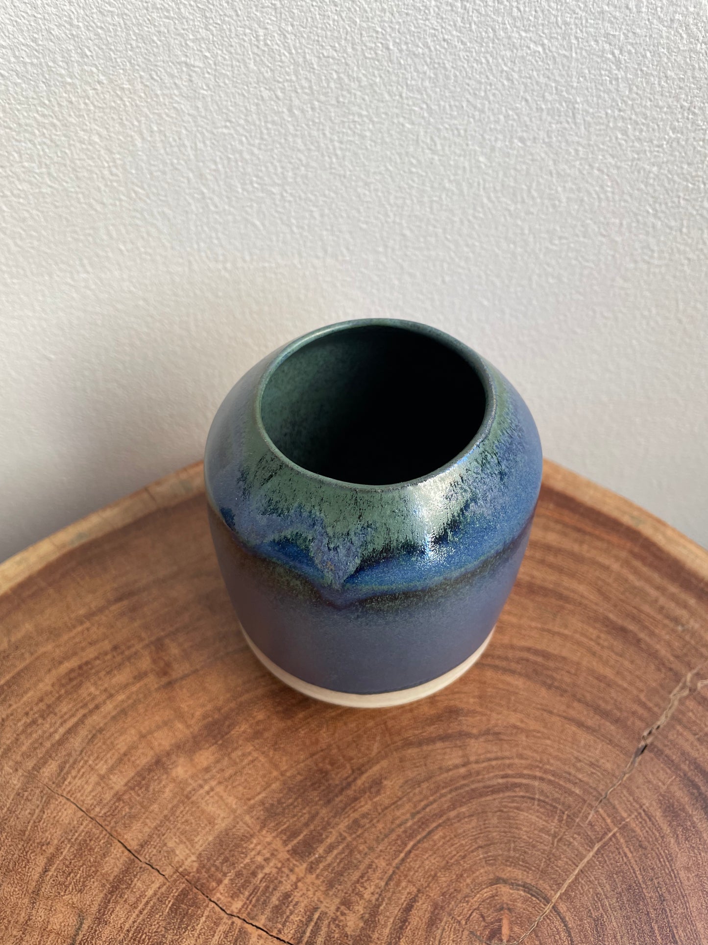 Blue Matte Vase