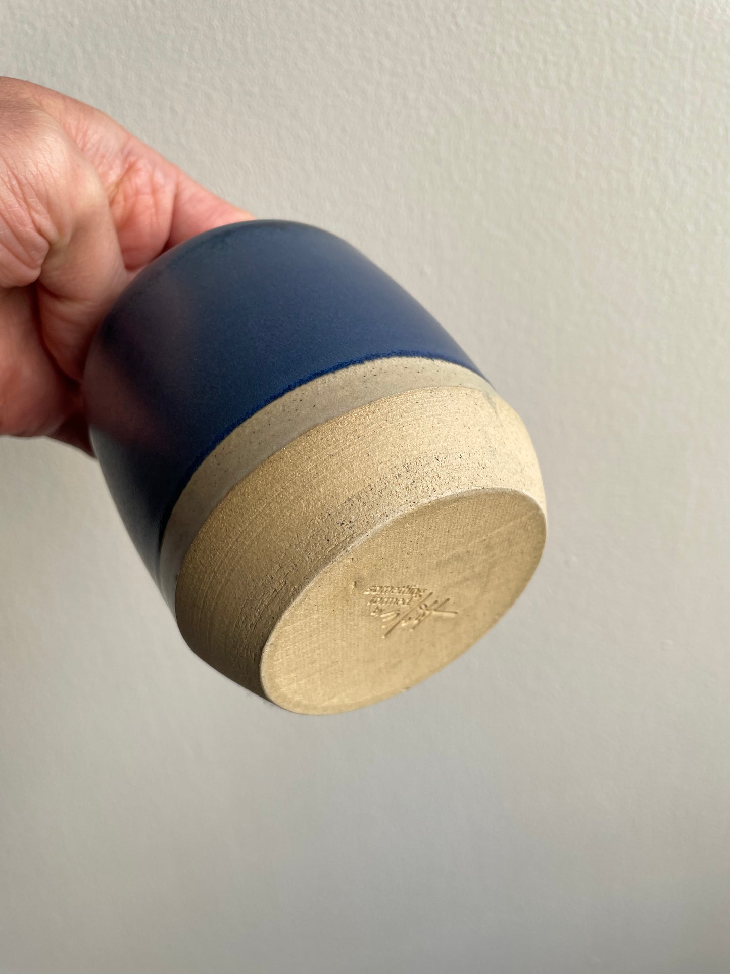 Blue Matte Vase