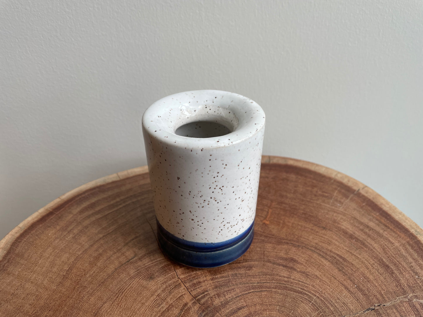 White Slanted Vase