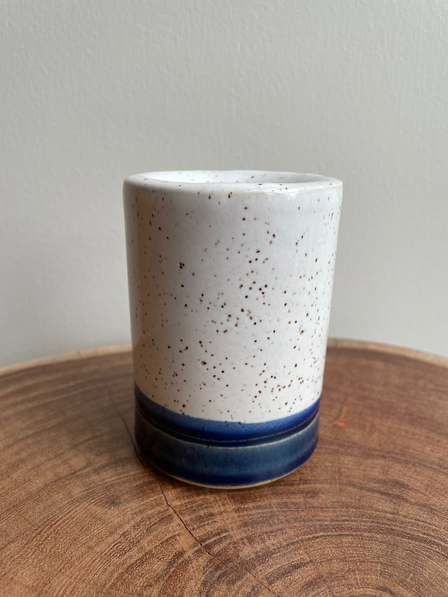 White Slanted Vase
