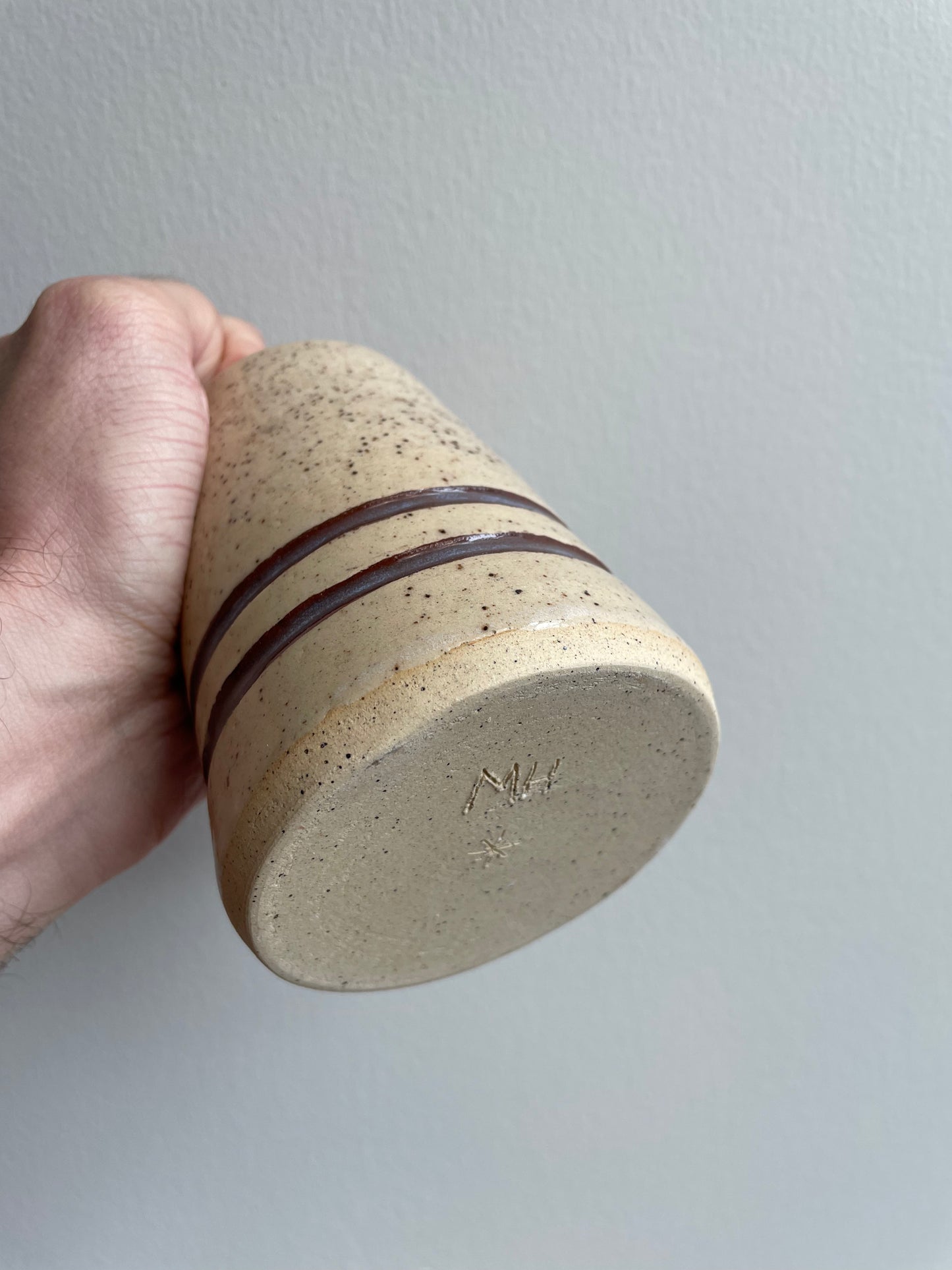Speckled Stripe Vase