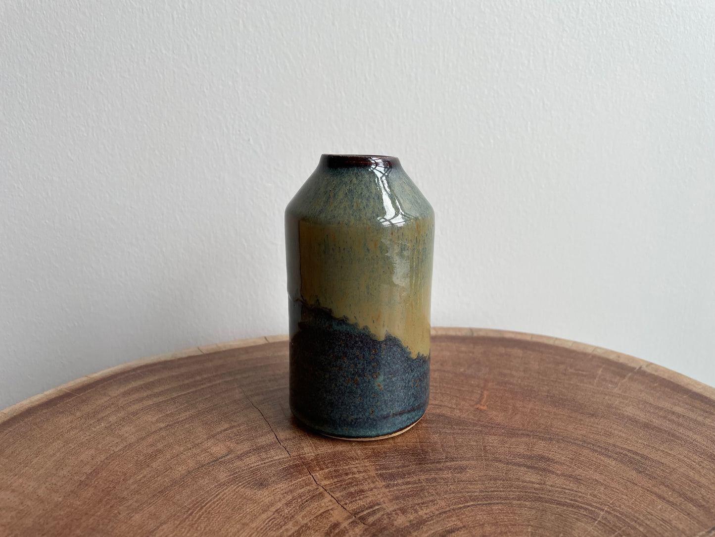 Running Brown Bud Vase