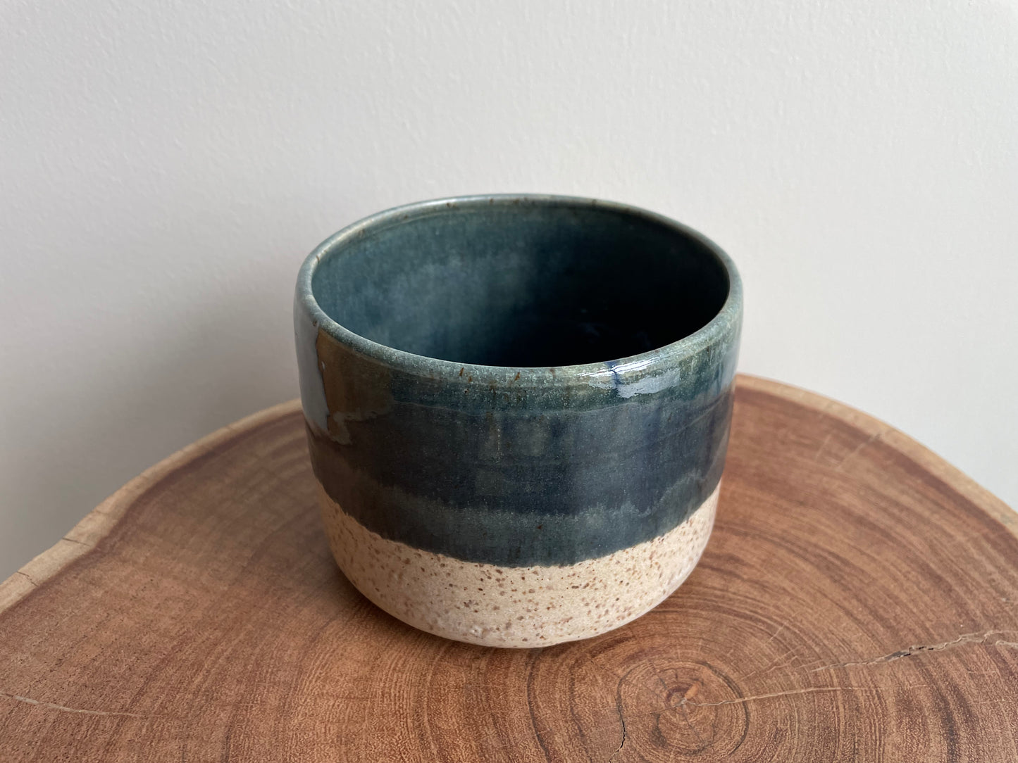Blue Speckled Pot