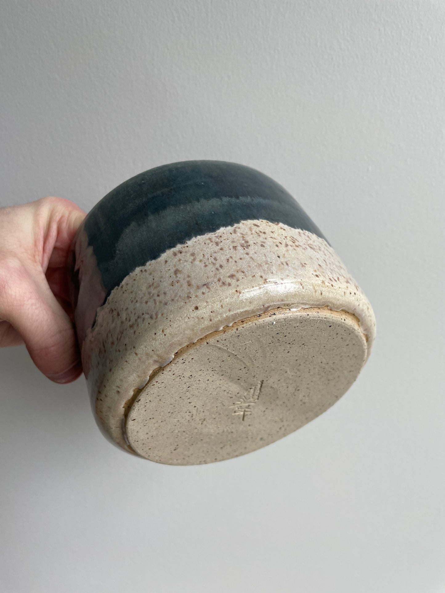 Blue Speckled Pot