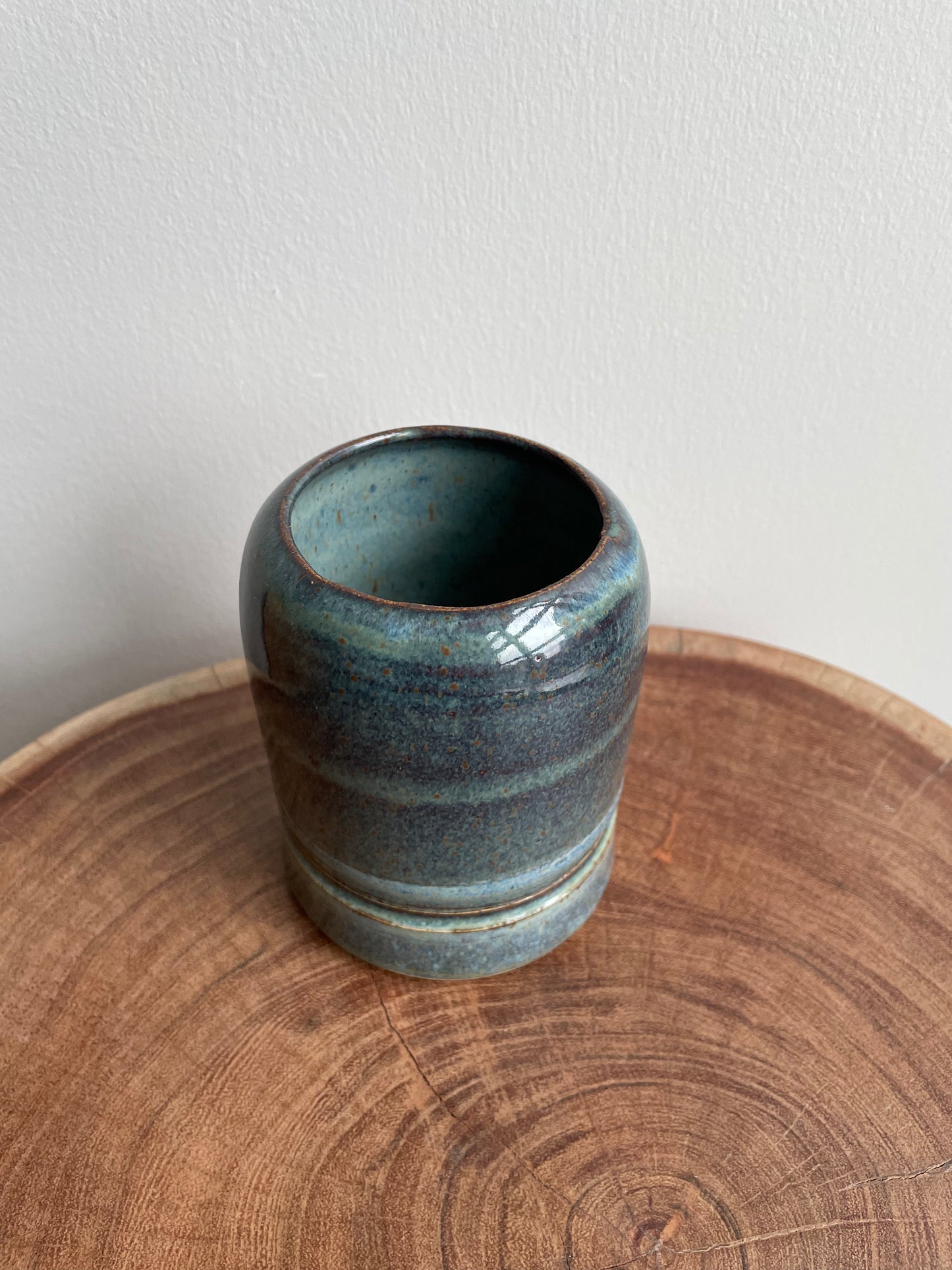 Carved Blue Vase