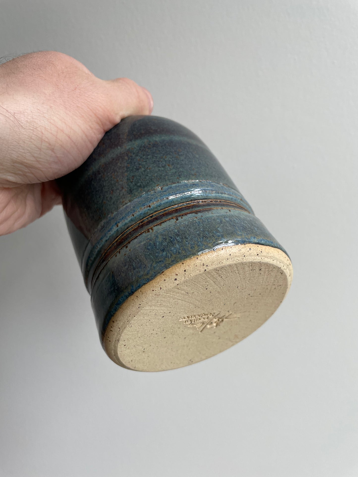 Carved Blue Vase