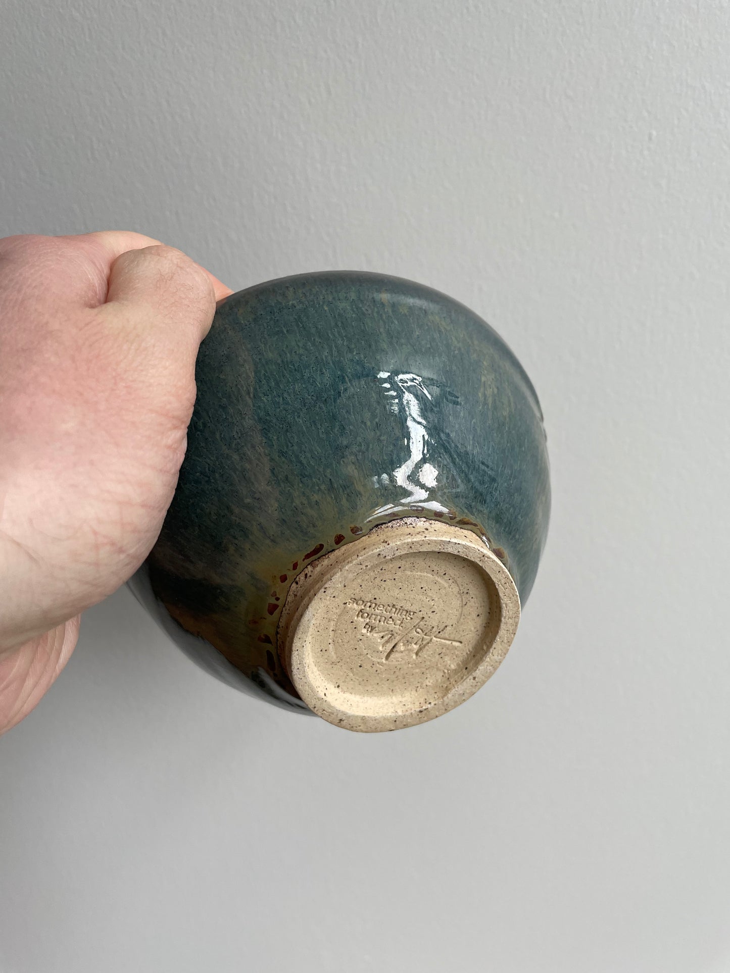 Blue Rust Bowl
