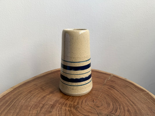 Blue Striped Vase